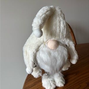 White Plush Gnome Decor
